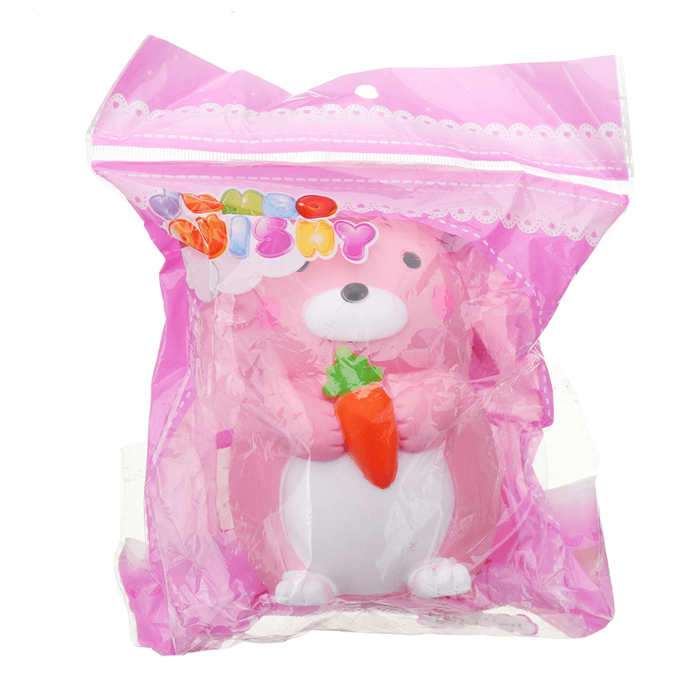 Carrot Rabbit Squishy 9*12.5Cm Slow Rising with Packaging Collection Gift Soft Toy - MRSLM