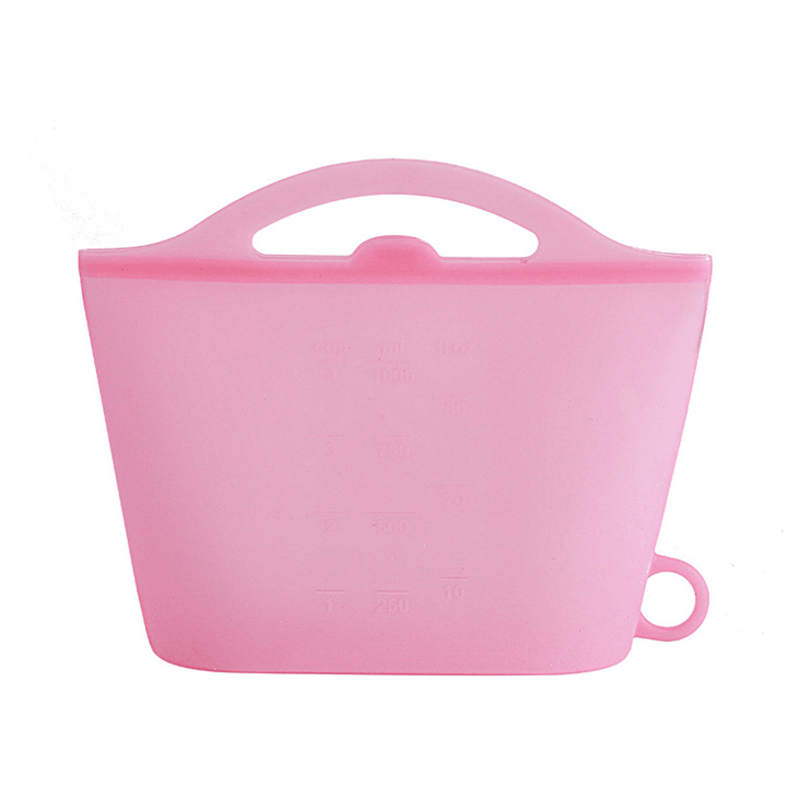 Reusable Silicone Vacuum Food Fresh Bags Food Storage Containers Refrigerator Bag Kitchen Colored Fresh Food Bag - MRSLM