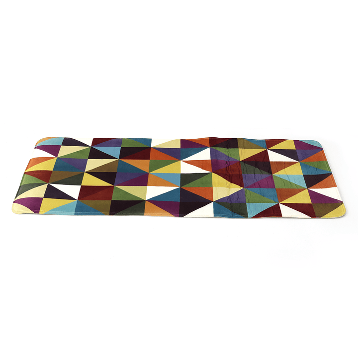 Non-Slip Doormat Color Triangle Floor Mat Door Mat Non Slip Bathroom Rug - MRSLM
