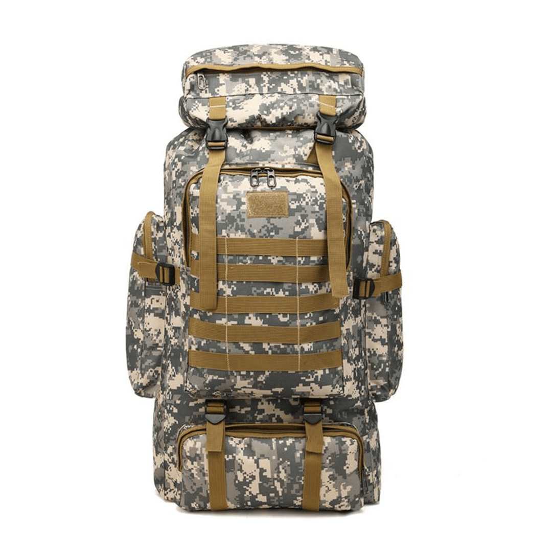 80L Molle Tactical Bag Outdoor Traveling Camping Hiking Military Rucksacks Backpack Camouflage Bag - MRSLM