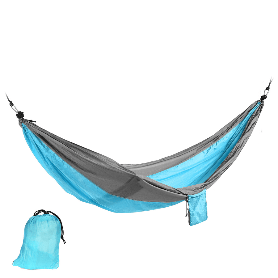 Ipree® 250X140Cm Double Person Hammock Parachute Hammock Hanging Sleeping Bed Swing Chair Outdoor Camping Travel - MRSLM