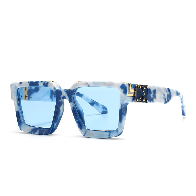 Women's retro cloud print sunglasses, view 4 - MRSLM
