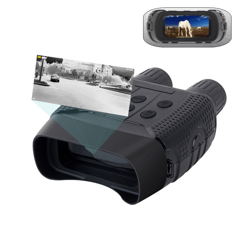 LUXUN NV3182 Digital Night Vision Binoculars HD Photo & Video Hunting Camera Viewing Angle Night Vision Binocular for Outdoor Camping Hiking - MRSLM