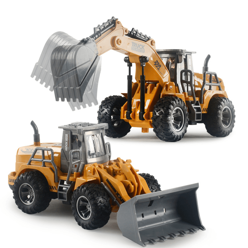 1 Compare 32 Puzzle Remote Control Bulldozer Excavator Toy Bag - MRSLM