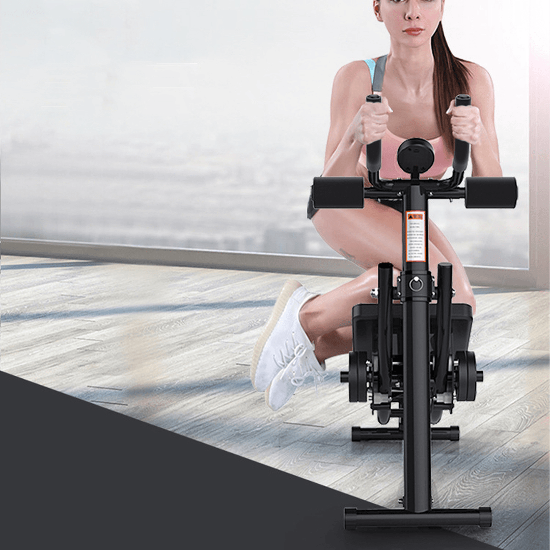 Abs Crunch Abdominal Exercise Machine with Timer Fitness Body Muscle Home Workout Equipment - MRSLM