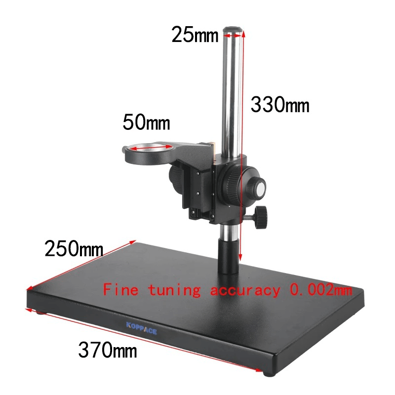 KOPPACE Monocular Microscope Stand Fine-Tuning Accuracy 0.002Mm Large Platform Microscope Stand Lens Diameter 50Mm - MRSLM