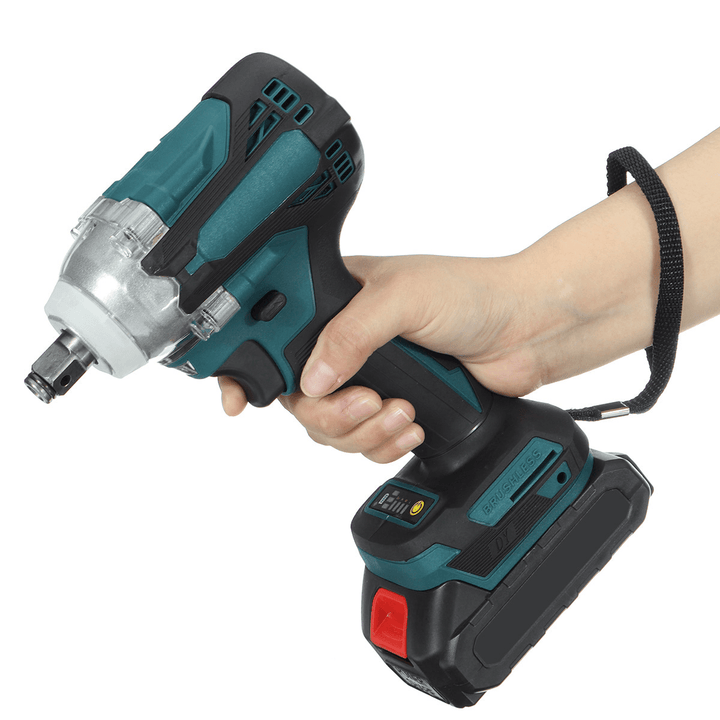 4 Speed Brushless Cordless Electric Impact Wrench with Battery 1200N.M Rechargeable 1/2Inch Torque Wrench Screwdriver Power Tools - MRSLM