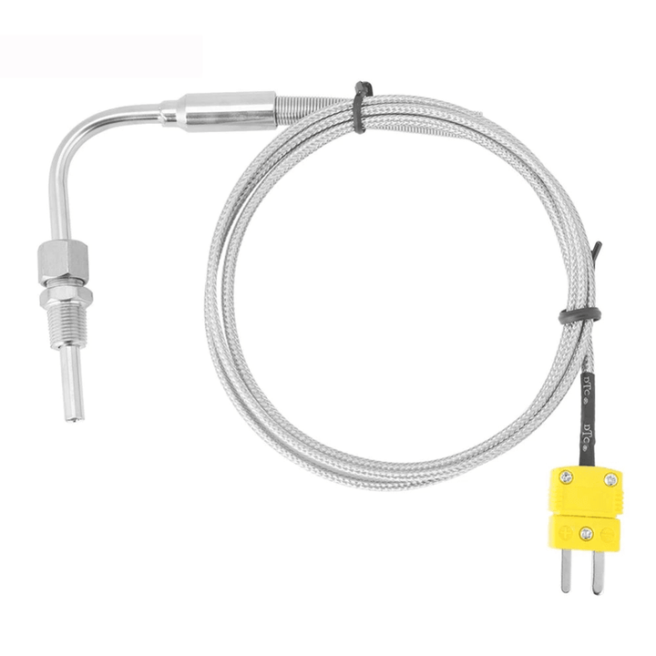 EGT K Type Thermocouple Temperature Controller Tools 0-1250 C Exhaust Gas Temp Sensor Probe Connector with Exposed Tip - MRSLM