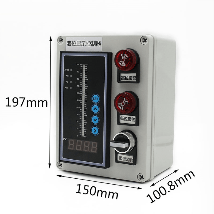 4-20MA Output Integral Liquid Oil Water Level Sensor Transmitter Detect Controller Float Switch Waterproof Mount Box Pump - MRSLM