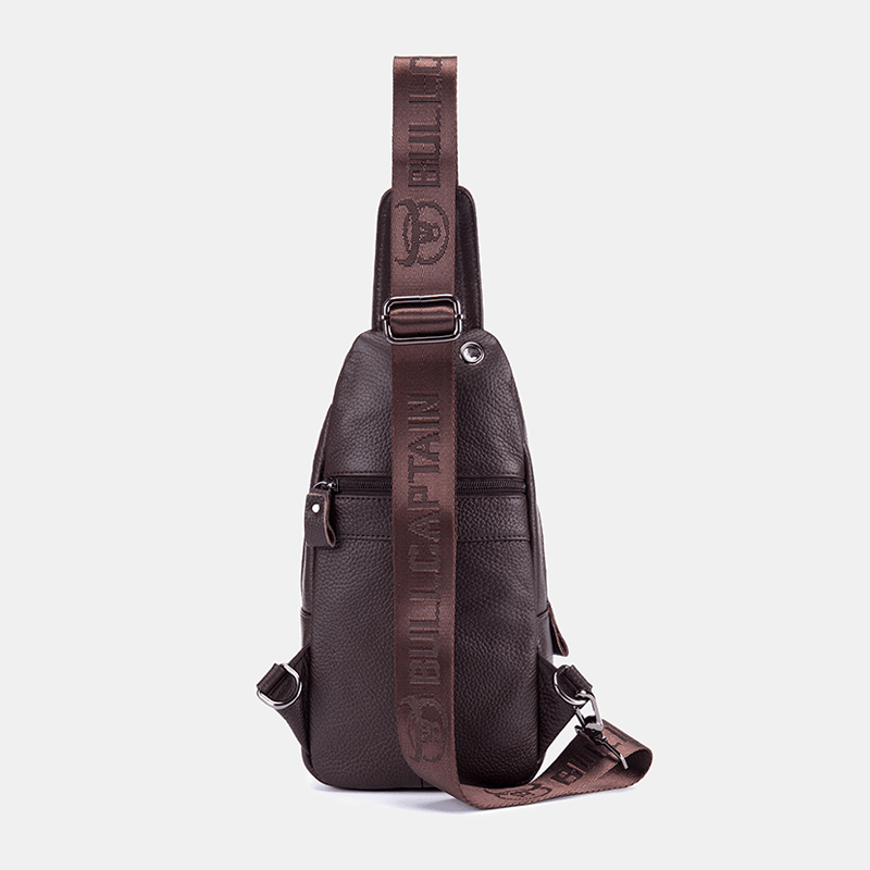 Bullcaptain Genuine Leather Chest Bag Shoulder Bag Crossbody Bag for Men - MRSLM