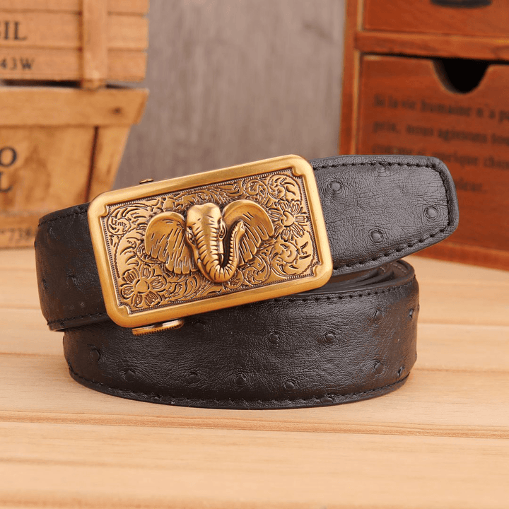 125CM Men Business Genuine Leather Belt - MRSLM