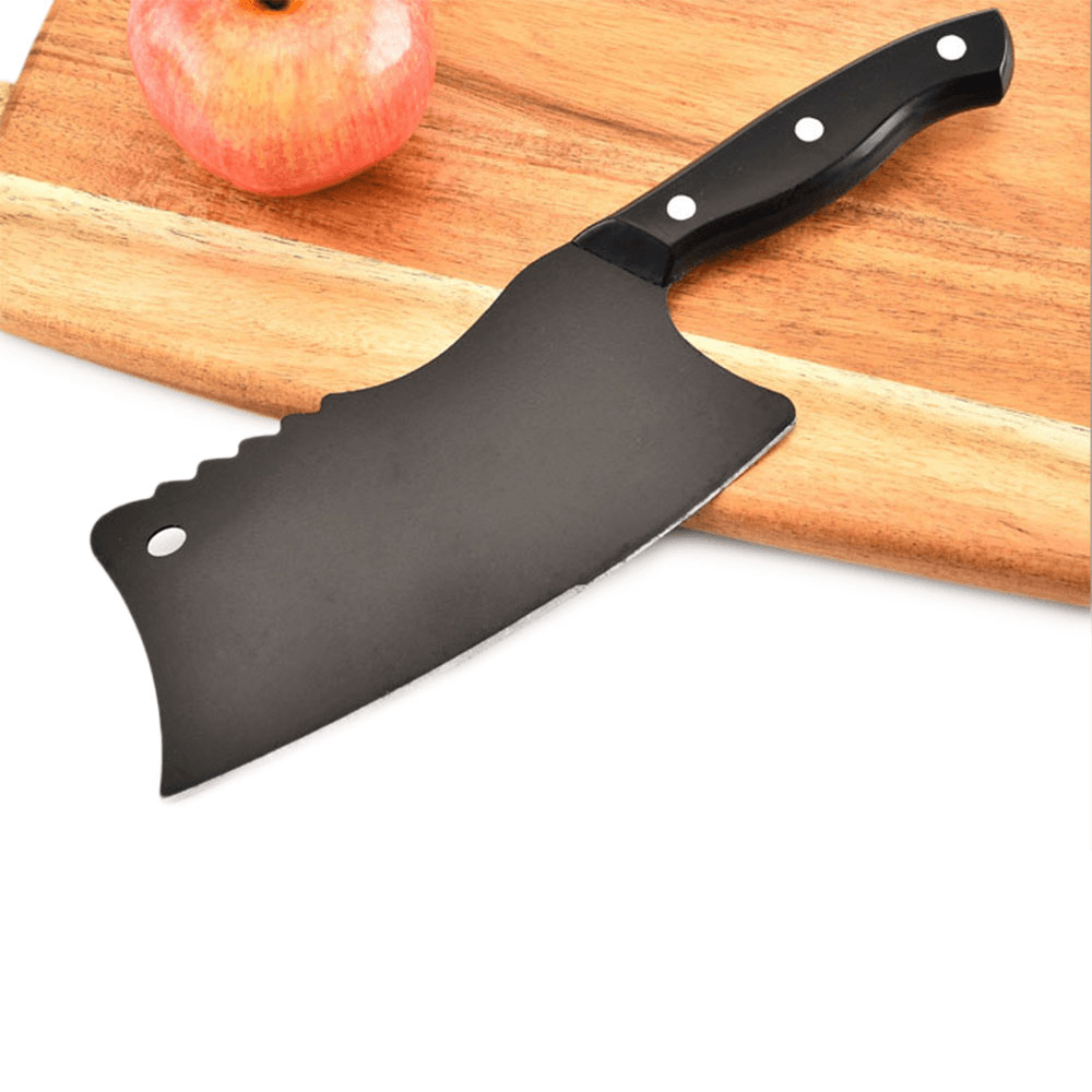 Kitchen Black Steel Tungsten Steel Cutter Black Blade Vegetable / Meat Cutting Tools Sharp and Comfortable Tools - MRSLM