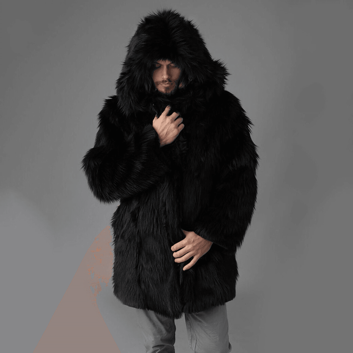 Fashionable Temperament Men'S Faux Fur Jacket to Keep Warm - MRSLM