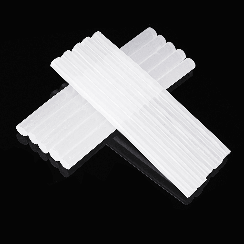 100Pcs 7Mm X 100Mm White Transparent Hot Melt Gule Sticks DIY Craft Modeling Repair Adhesive - MRSLM