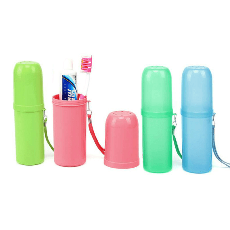 Honana Protable Outdoor Travel Toothbrush Storage Box Holder Toothpaste Towel Cup Organizer - MRSLM