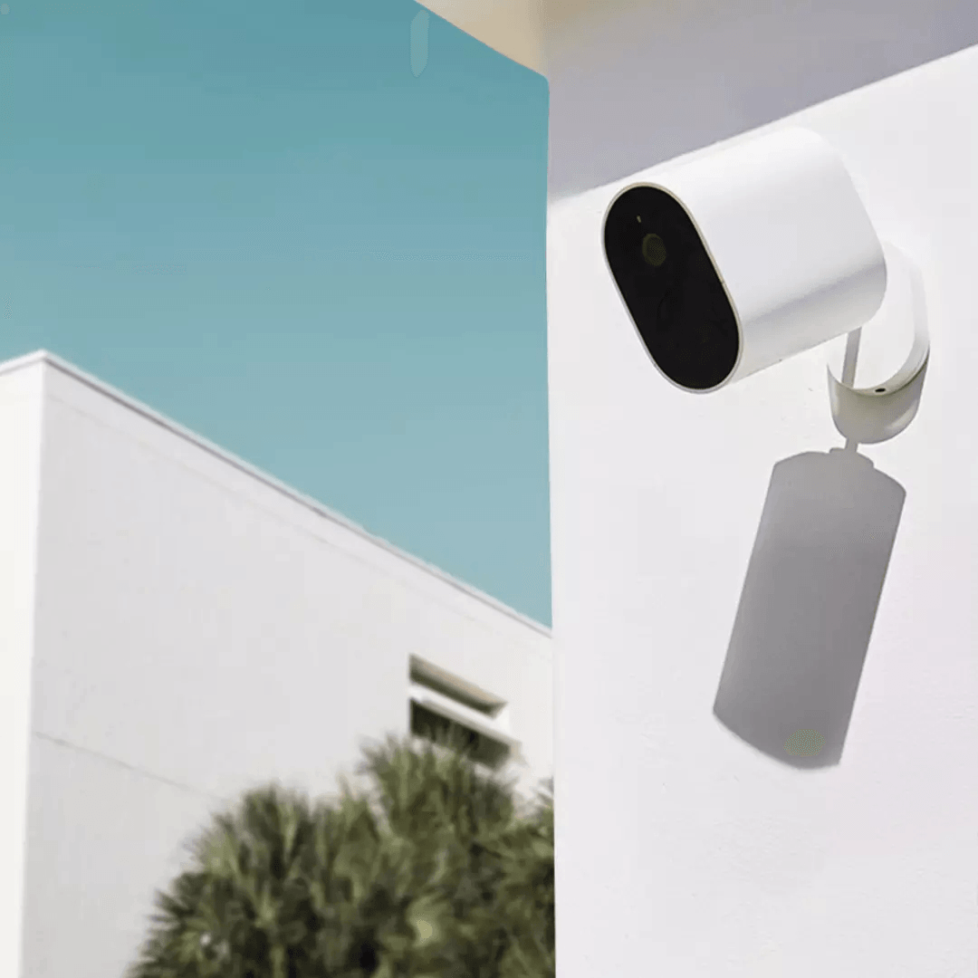 XIAOMI Smart Outdoor Security Camera 1080P Wireless 5700Mah Rechargeable Battery Powered IP65 Waterproof Home Security Camera with WDR Smart Night Vision Two-Way Audio PIR Human Detection Support TF Card U Disk Cloud Storage - MRSLM