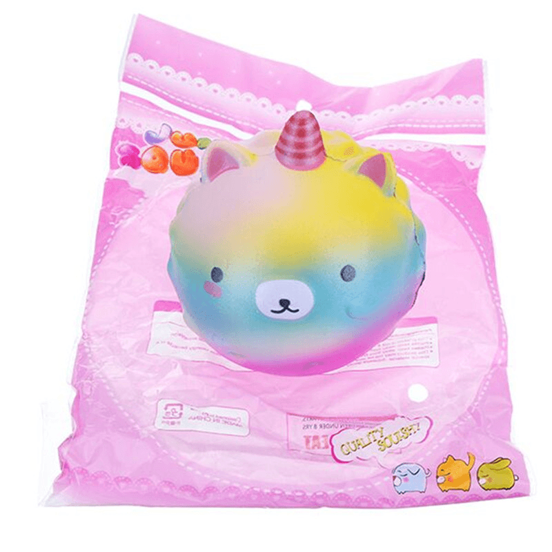 Cute Soft Rainbow Unicorn Whale Strawberry Squishy Charm Decompression Gift Toy - MRSLM