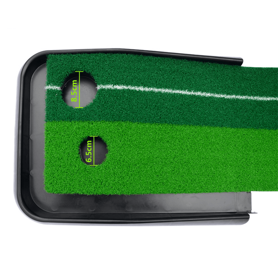 9.8Ft Golf Dual Track Golf Simulator Practice Golf Ball Return Machine Indoor Outdoor - MRSLM