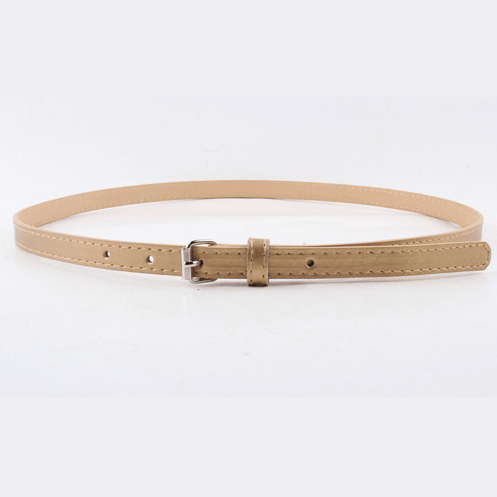 Thin Belt Fashion Belt Small Steel Buckle Belt - MRSLM