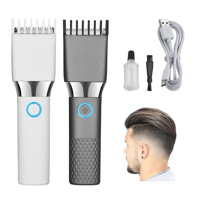 USB Electric Hair Clipper Trimmers for Men Adults Kids Rechargeable Wireless Professional Hair Cutter Machine - MRSLM