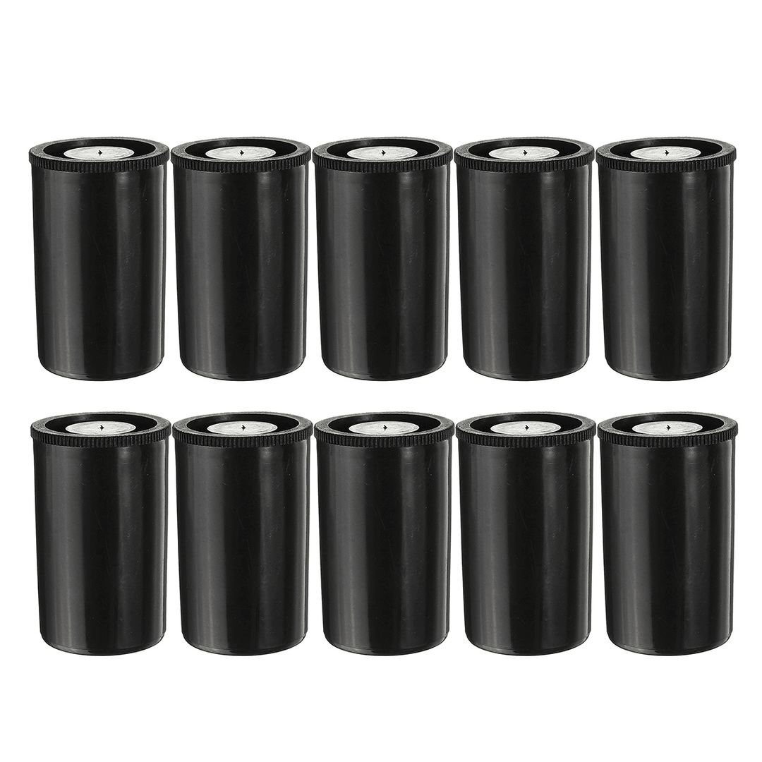 10Pcs Empty Black White Bottle 35Mm Film Cans Canisters Containers for Kodak Fuji - MRSLM