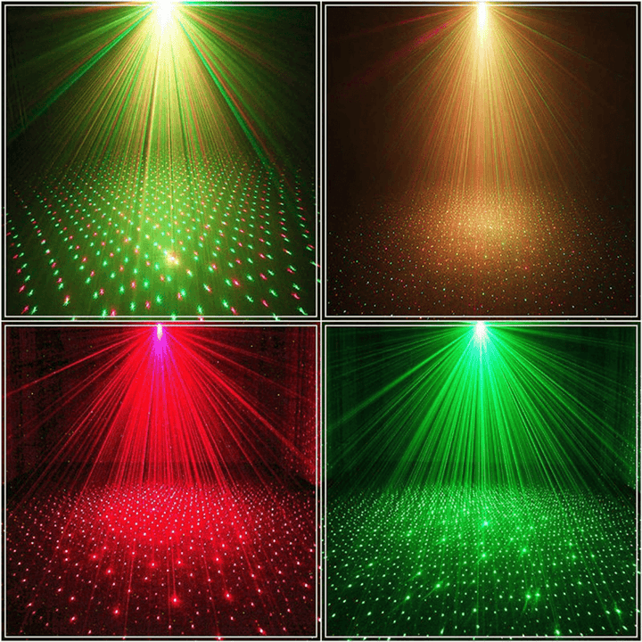 Stage Laser Light Projector Strobe Party Lights Stage Lighting with Remote Control for Disco Party Club KTV Christmas Decor - MRSLM