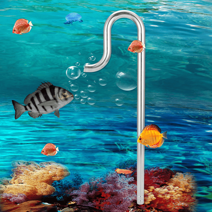 Aquarium Water Surface Skimmer Filter Tube Stainless Steel Inflow Outflow Water Pipe - MRSLM