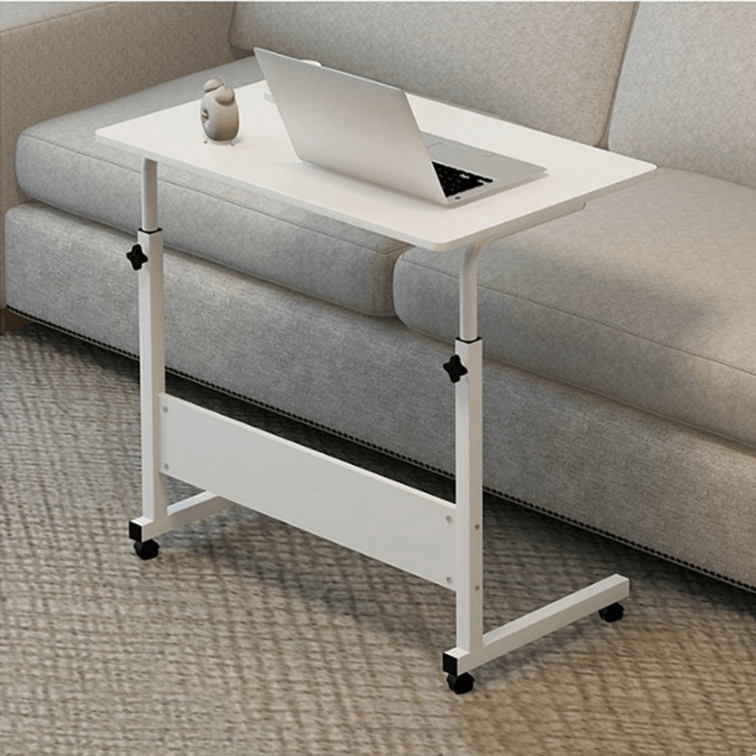 Computer Laptop Desk Height Adjustable Removable Writing Study Table Desktop Workstation Home Office Furniture with Universal Wheels - MRSLM