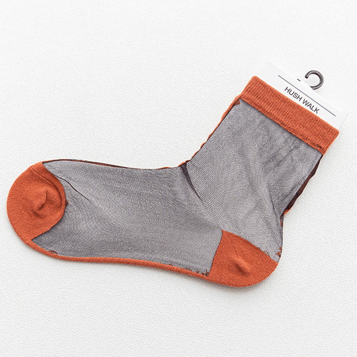 Women Lace Patchwork Ultra-Thin Mesh Breathable Low Cut Sock Crystal Boat Socks - MRSLM