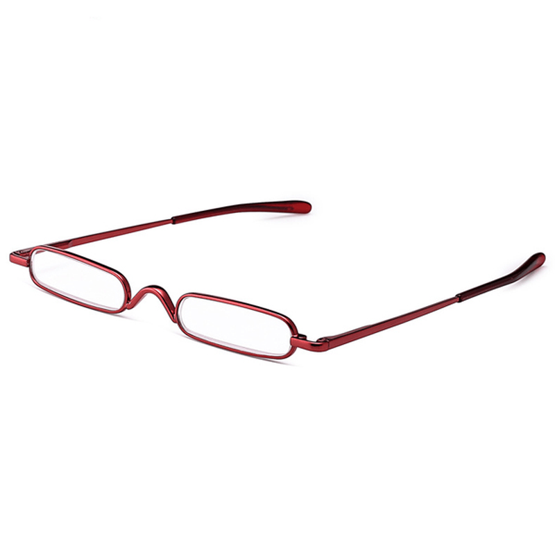Mens Womens Portable Readers Reading Glasses Lightweight Folding Presbyopic Glasses with Case - MRSLM