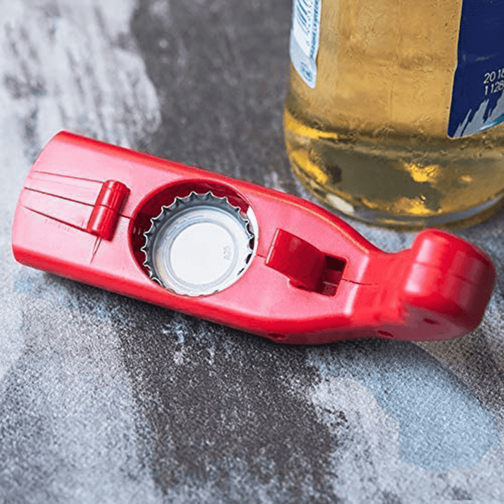 ABS Creative Cap Launcher Shooter Bottle Opener Magnetic Drink Opener for Home Party Drinking - MRSLM