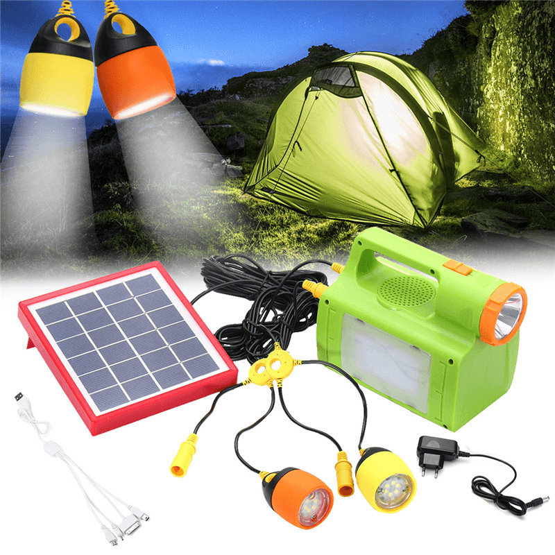 6V 6W Solar Lights LED Camping Lantern Hanging Flashlight Lamp Emergency Power Supply 8000Mah - MRSLM