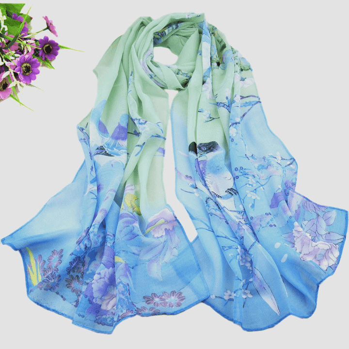 Chiffon Printed Chiffon Scarf for Women - MRSLM