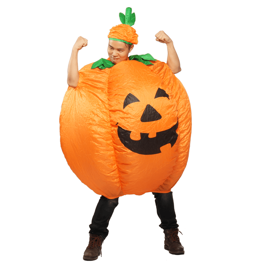 Halloween Pumpkin Inflatable Clothes with Blower Party Cosplay Tools Tops - MRSLM