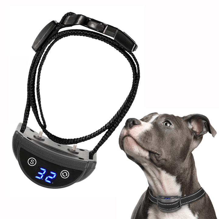 Paipaitek PD 259B Rechargeable Shock Vibration No Bark anti Barking Dog Collar Pet Training Collar-Black - MRSLM