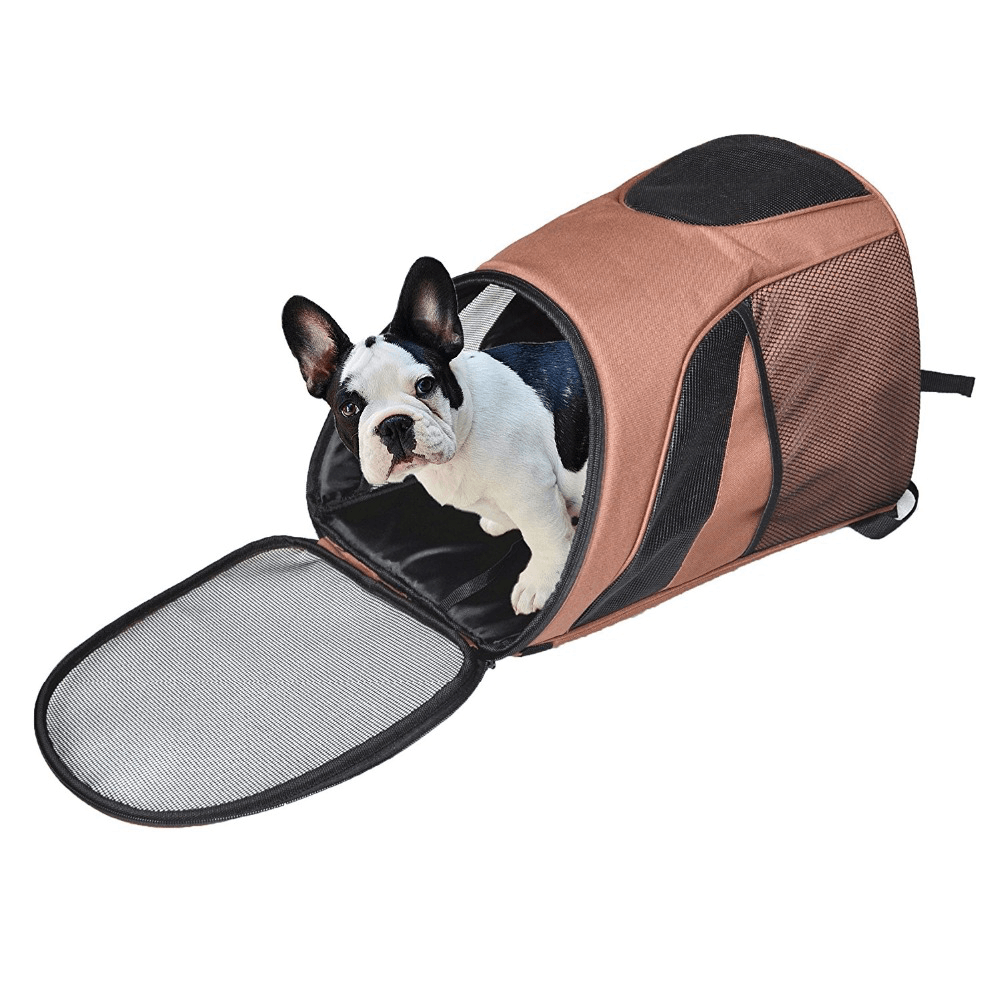 Pet Carrier Premium Travel Outdoor Mesh Backpack Carry Bag Accessory Dog Cat Rabbit Small Pets Cage - MRSLM