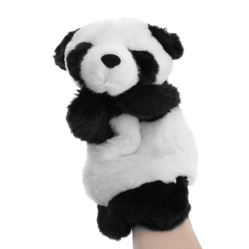 Baby Plush Toys Cute Cartoon Panda Hand Puppet Baby Kids Doll Plush Toy Hand Puppets Children Story - MRSLM