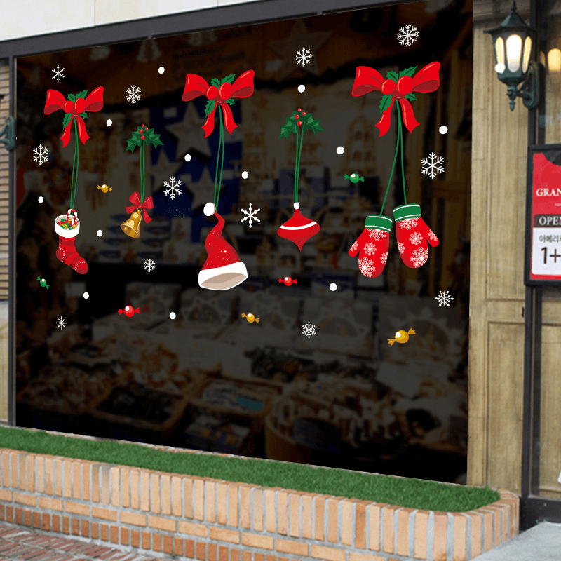 Miico XL871 Christmas Sticker Home Decoration Sticker Window and Wall Sticker Shop Decorative Stickers - MRSLM