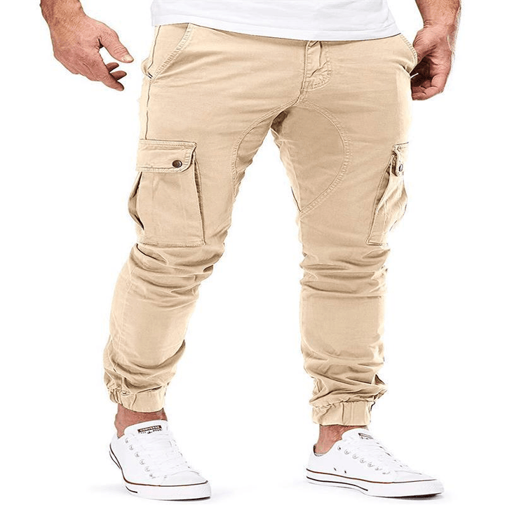 Casual Pants Overalls Multi-Pocket Trousers - MRSLM