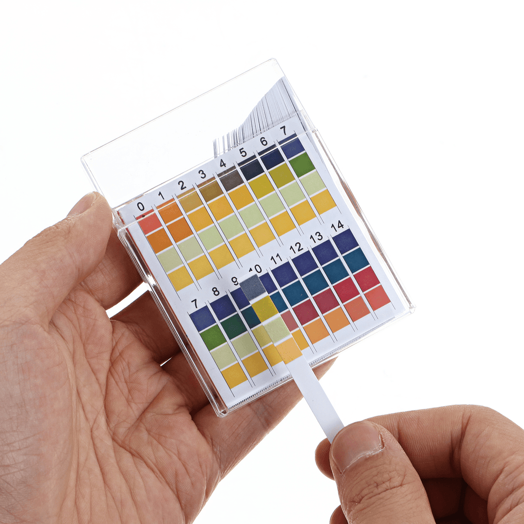 100Pcs/Box PH Test Strips Precision Four-Color Comparison 0-14 PH Measuring Drinking Water Quality Strips - MRSLM