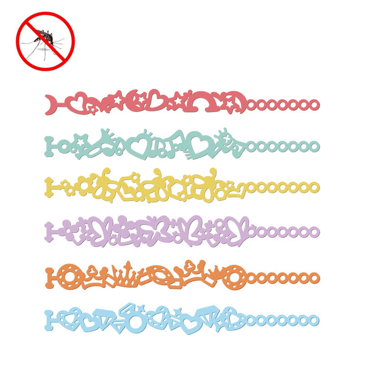 Jordanjudy 6 Pcs Mosquito Repellent Bracelets Waterproof Natural Essential Oils anti Mosquito Wristband Outdoor Camping Travel Home - MRSLM