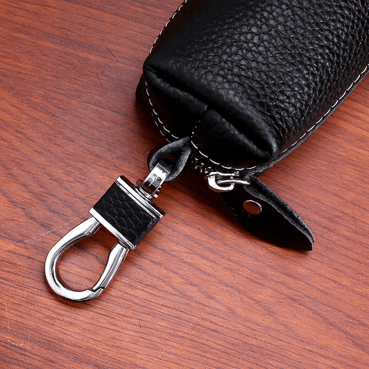 Men and Women Genuine Leather Car Key Case Holder Purse - MRSLM