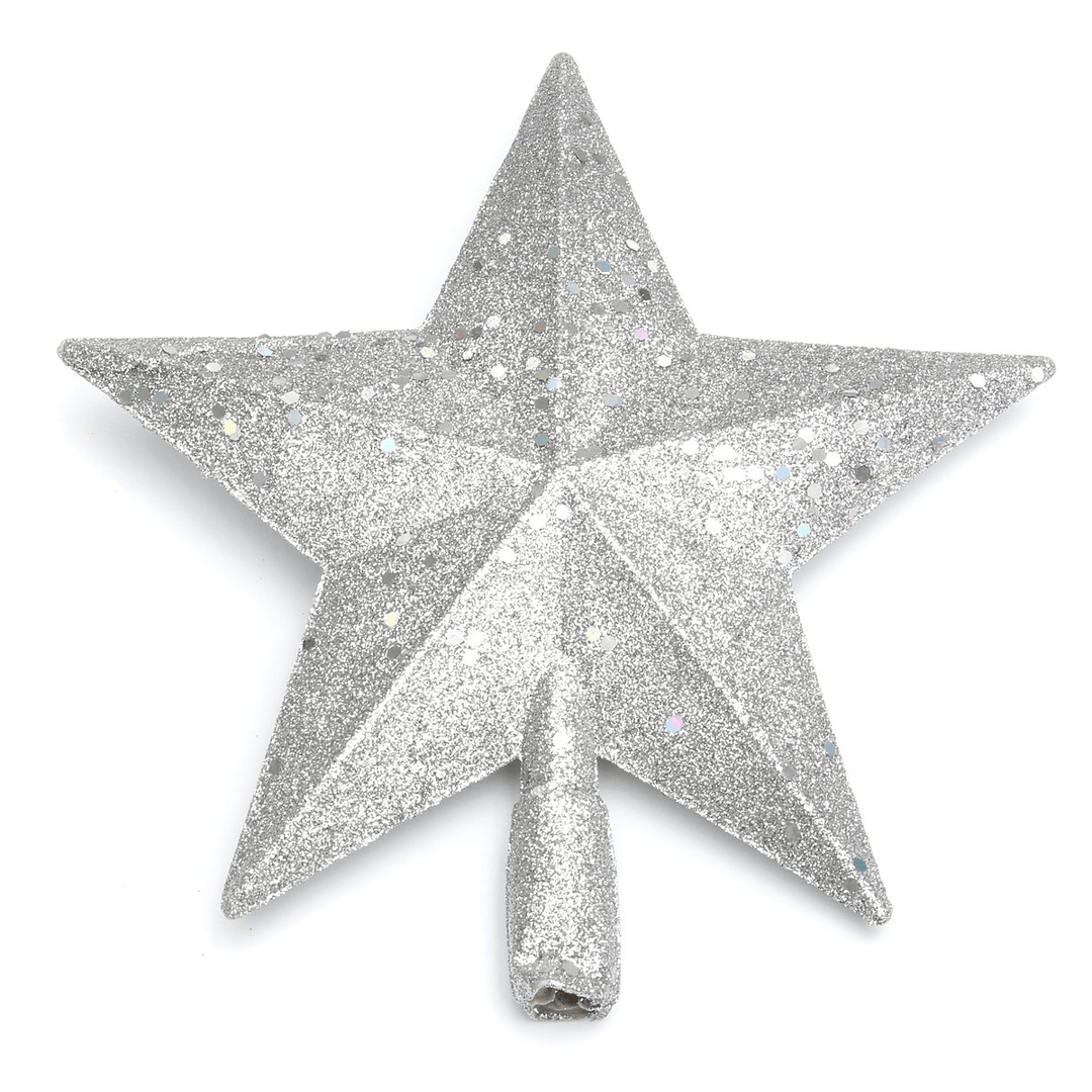 3D Shinny Glitter Star Christmas Tree Topper Xmas Decoration - MRSLM