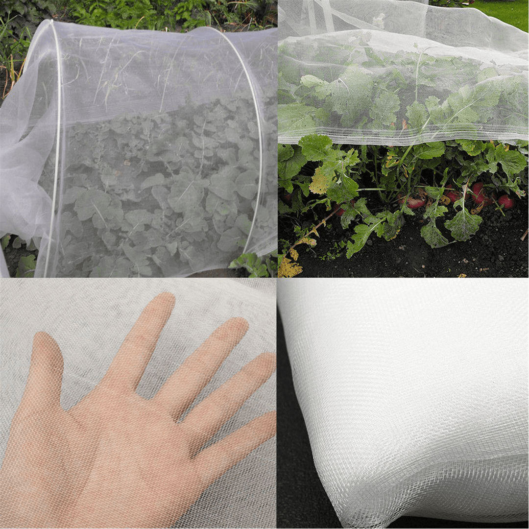 32X8Ft Mosquito Bug Insect Bird Net Hunting Barrier Crop Planter Protect Mosquito Net - MRSLM