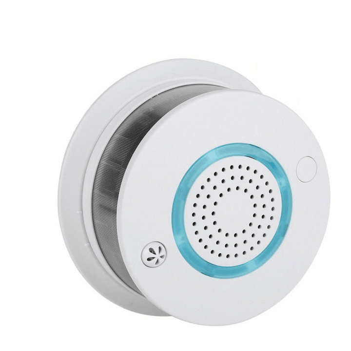 Smart Wireless WIFI+APP Fire Smoke & Temperature Sensor Wireless Smoke Temperature Detector Home Security Smoke Alarm System - MRSLM