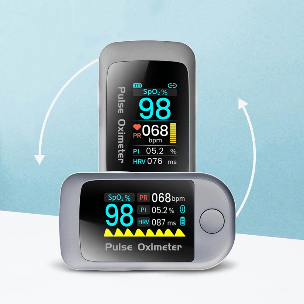 Boxym Smart Bluetooth 5.1 Fingertip Pulse Oximeter HRV Heart-Rate Variability Meter Monitor APP Control Data Record Oximetro De Dedo Support Android IOS - MRSLM