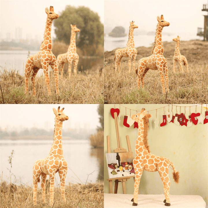 60CM Big Plush Giraffe Doll Giant Large Stuffed Animals Soft Kids Toy - MRSLM