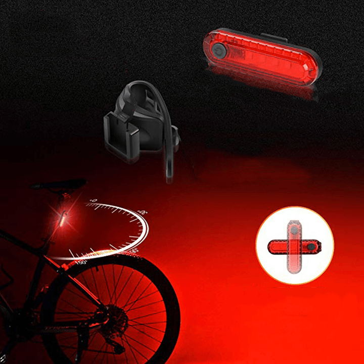 BIKIGHT Bike Light Kit 4-Modes Ultra-Bright Bike Front Light & Eye-Catching Taillight Bicycle USB Charging Cycling Rainproof Headlight - MRSLM