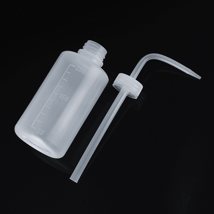 250Ml Lab Wash Bottle Liquid Water Squeeze Bottle Graduated Transparent Container Label Tattoo - MRSLM