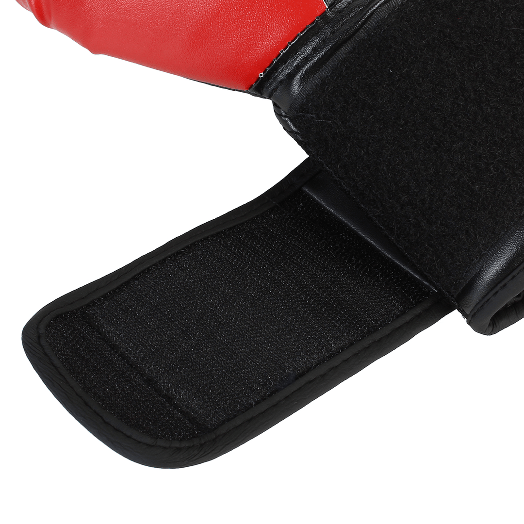 1 Pair Red/Black Adult Boxing Gloves Professional Sandbag Liner Gloves Kickboxing Gloves Men Women Boxing Training Fighting Tool - MRSLM
